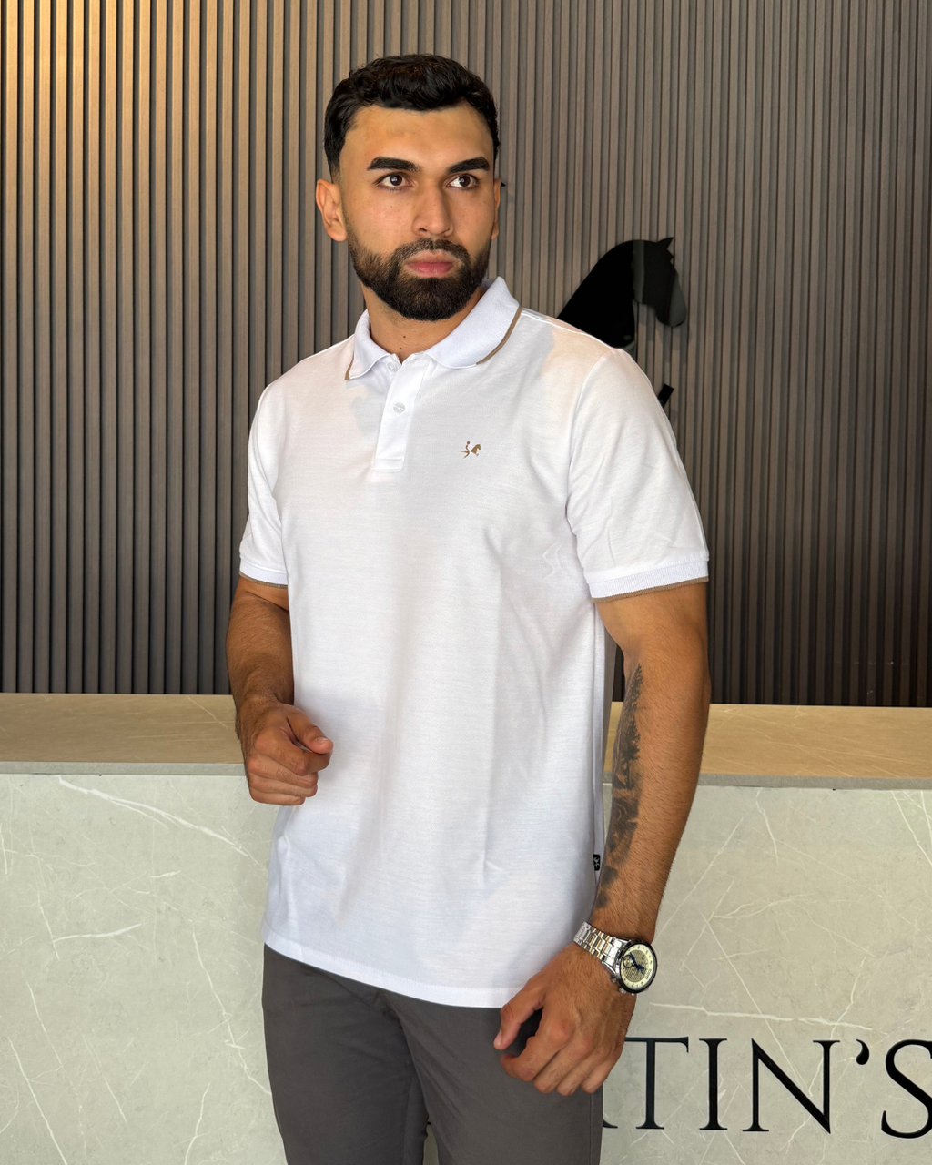 Polo Clásico para Hombre en Tela Piqué - Ref 1009 Blanco