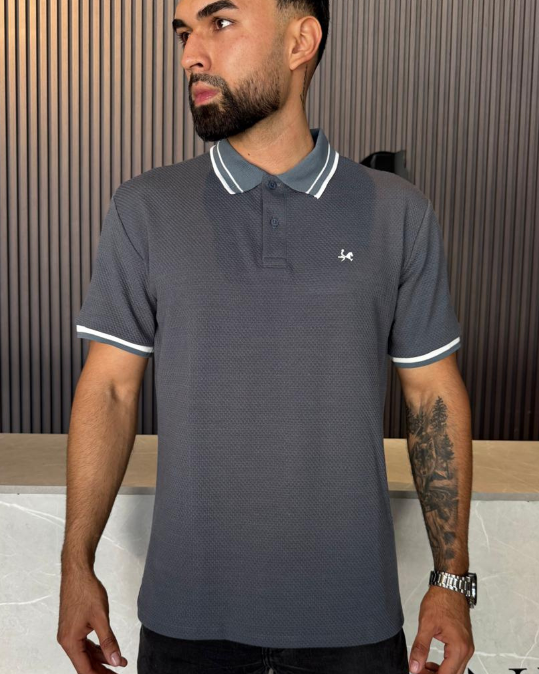 Camiseta polo para Hombre Estambul Ref 1035. Gris