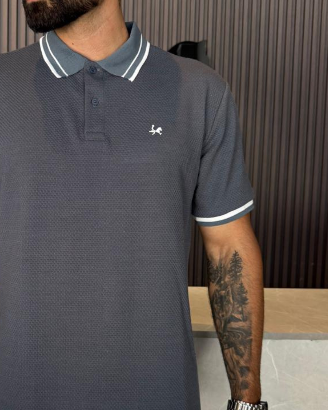 Camiseta polo para Hombre Estambul Ref 1035. Gris