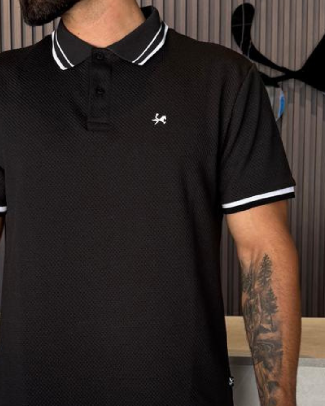 Camiseta polo para Hombre Estambul Ref 1035. Negro