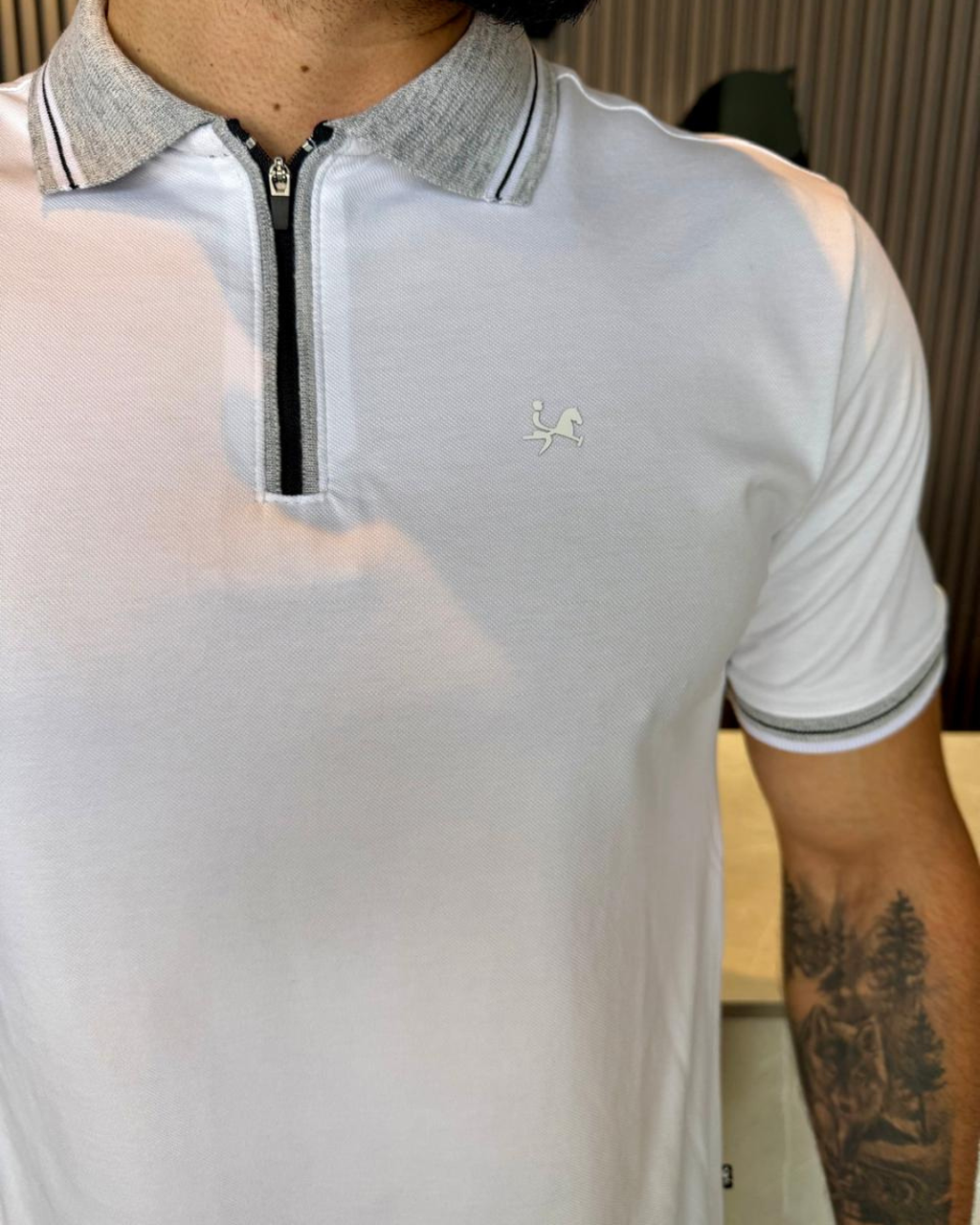 Camiseta Polo Premium para Hombre. - REF PL003 Blanco