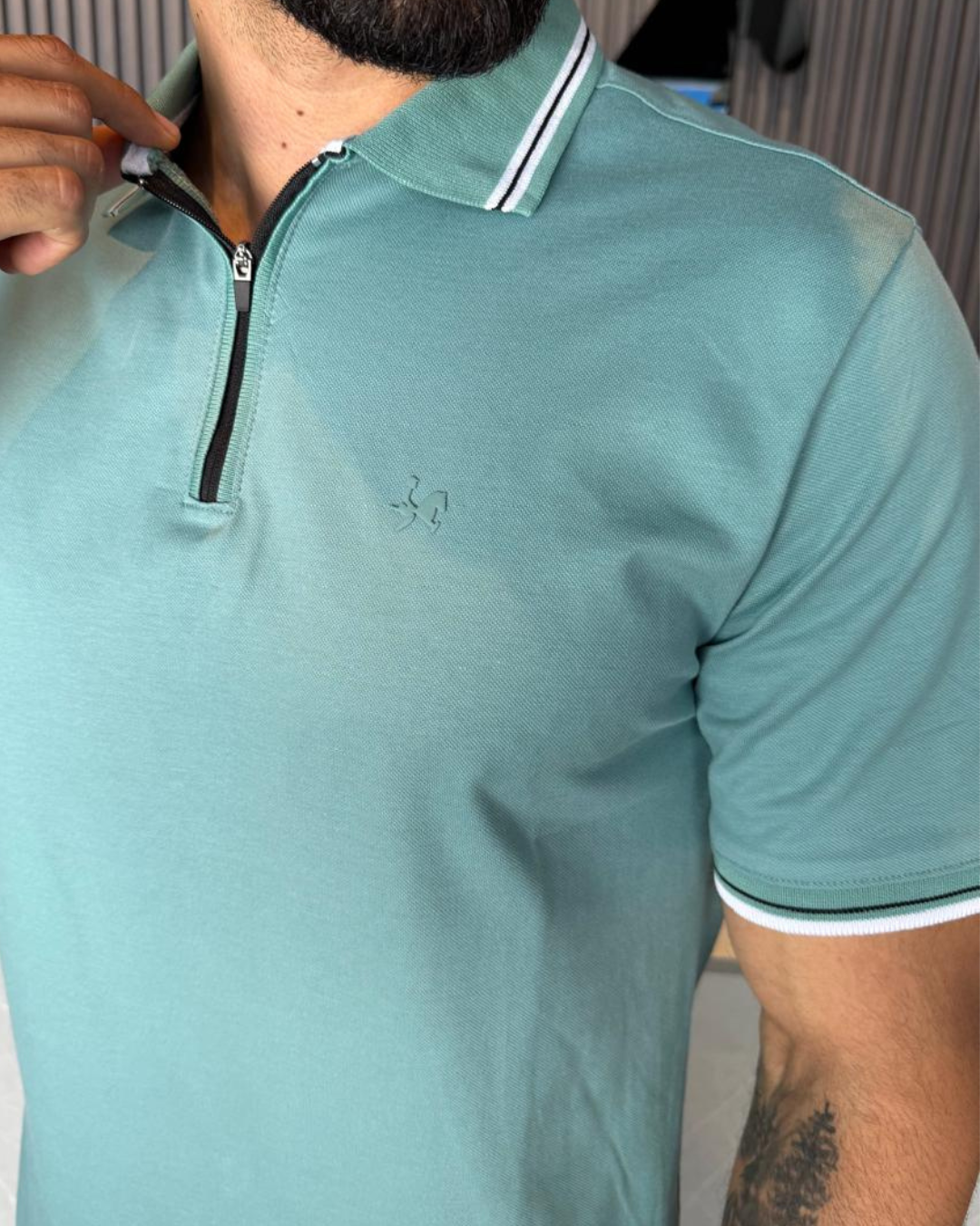 Camiseta Polo Premium para Hombre. - REF PL003 Verde Jade