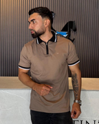 Camiseta Polo Premium para Hombre. - REF PL003 Café