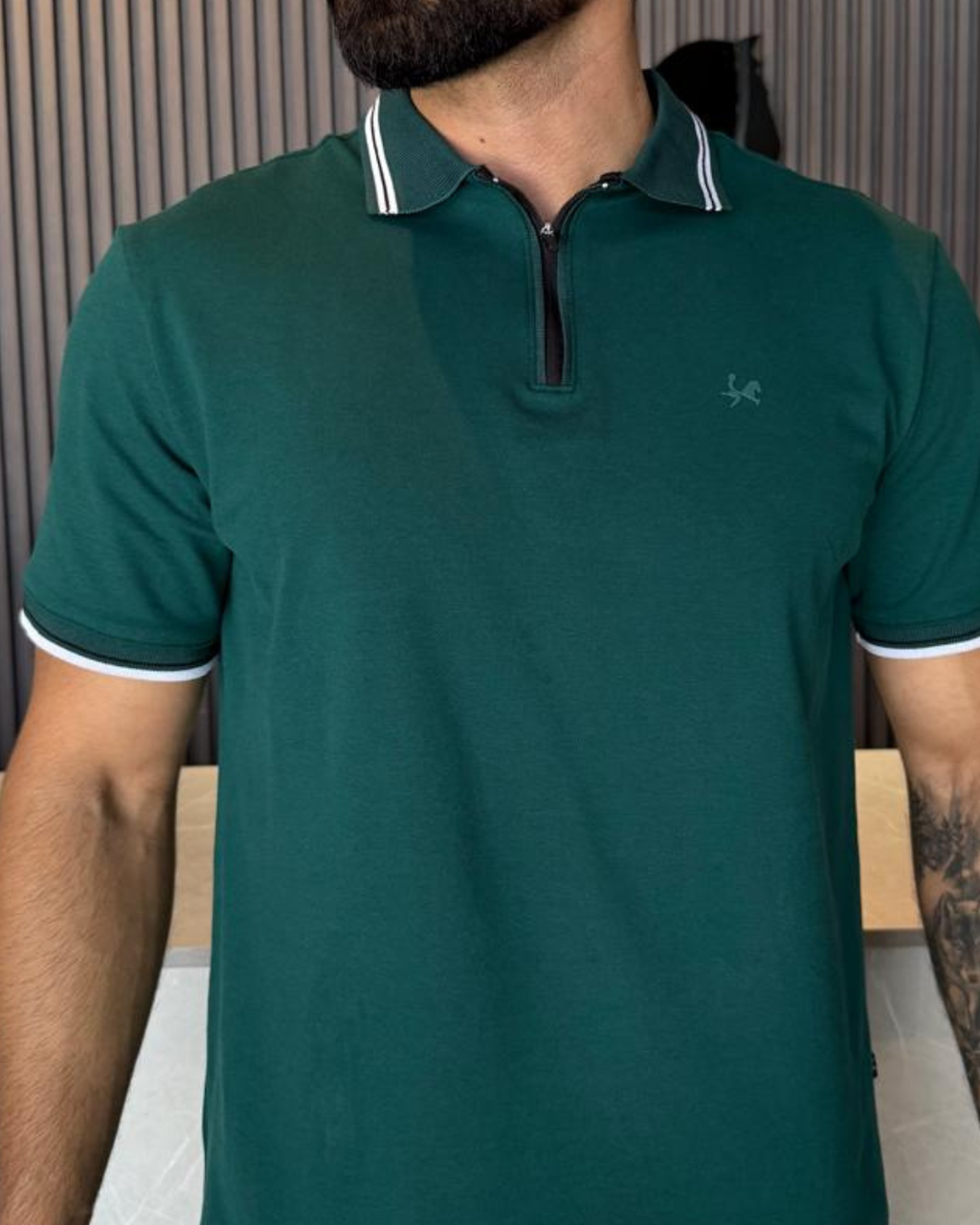 Camiseta Polo Premium para Hombre. - REF PL003 Verde Militar
