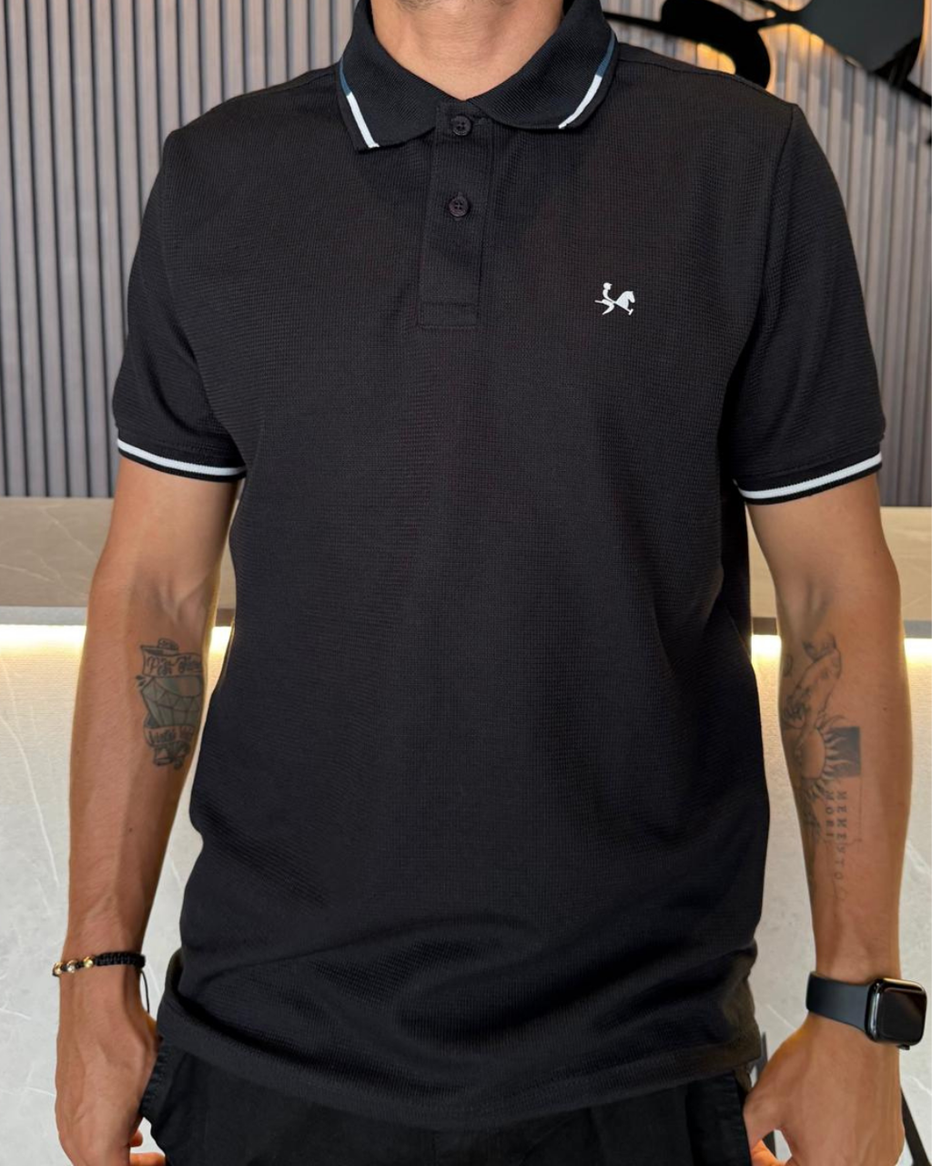 Camiseta polo para Hombre Valencia Ref. 1021 Negro