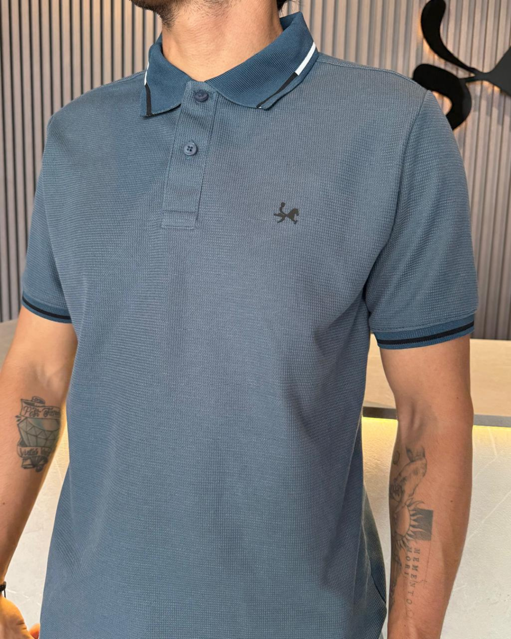 Camiseta polo para Hombre Valencia Ref. 1021 Azul Petróleo