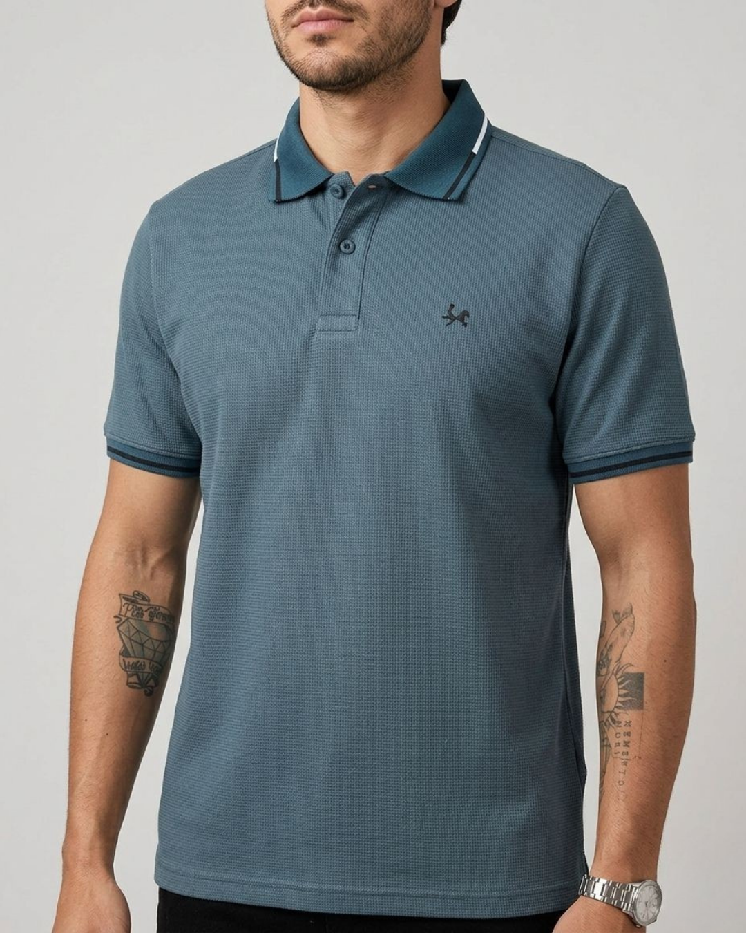 Camiseta polo para Hombre Valencia Ref. 1021 Azul Petróleo