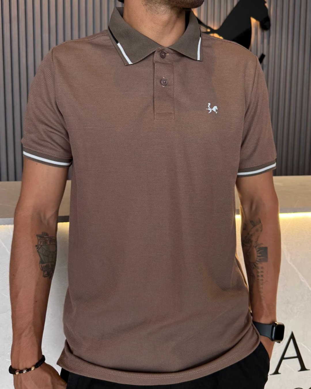 Camiseta polo para Hombre Valencia Ref. 1021 Cafe