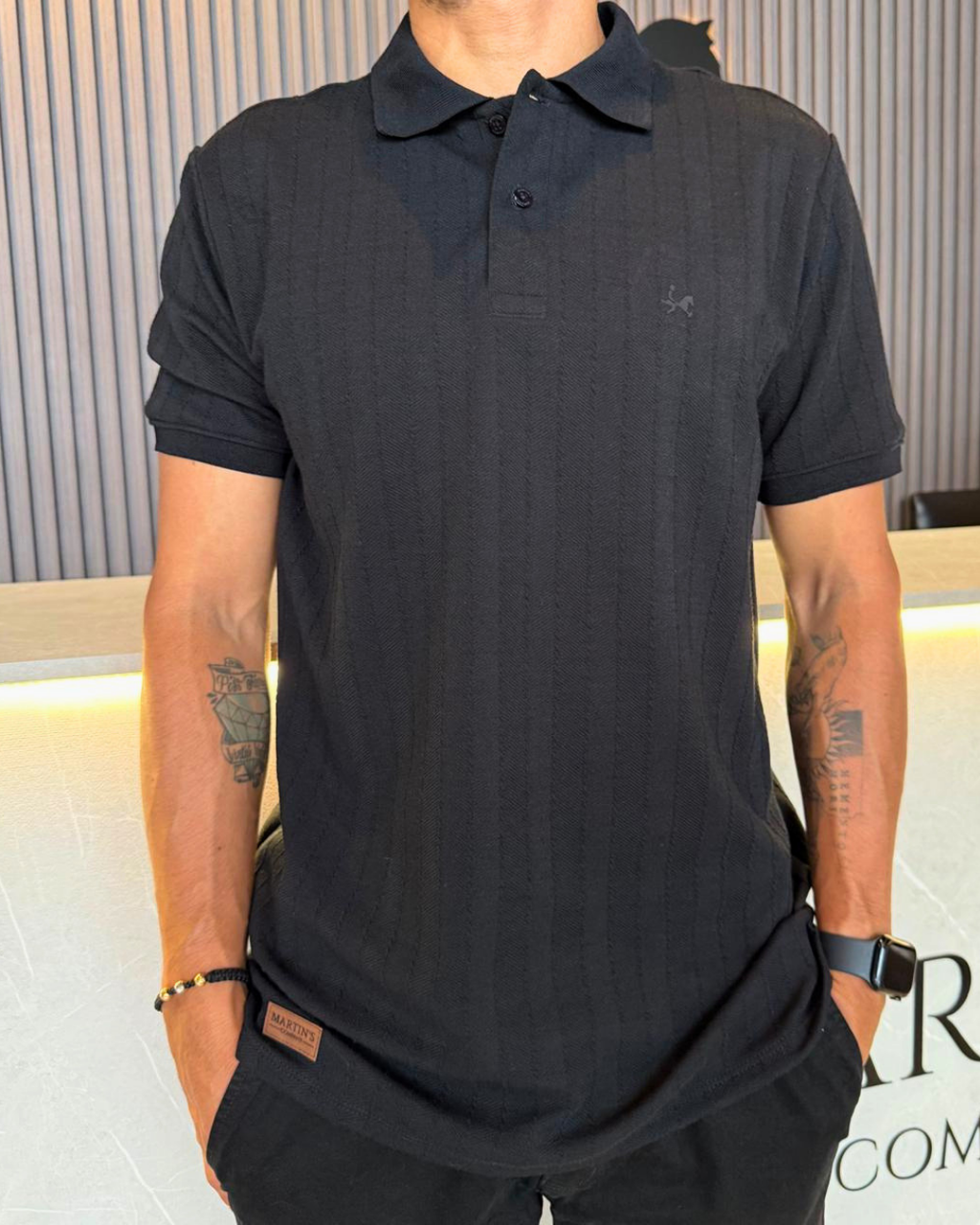Camiseta polo para Hombre Venecia Ref. 1029 Negro