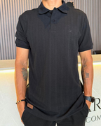 Camiseta polo para Hombre Venecia Ref. 1029 Negro — vista posterior — Martin's Company