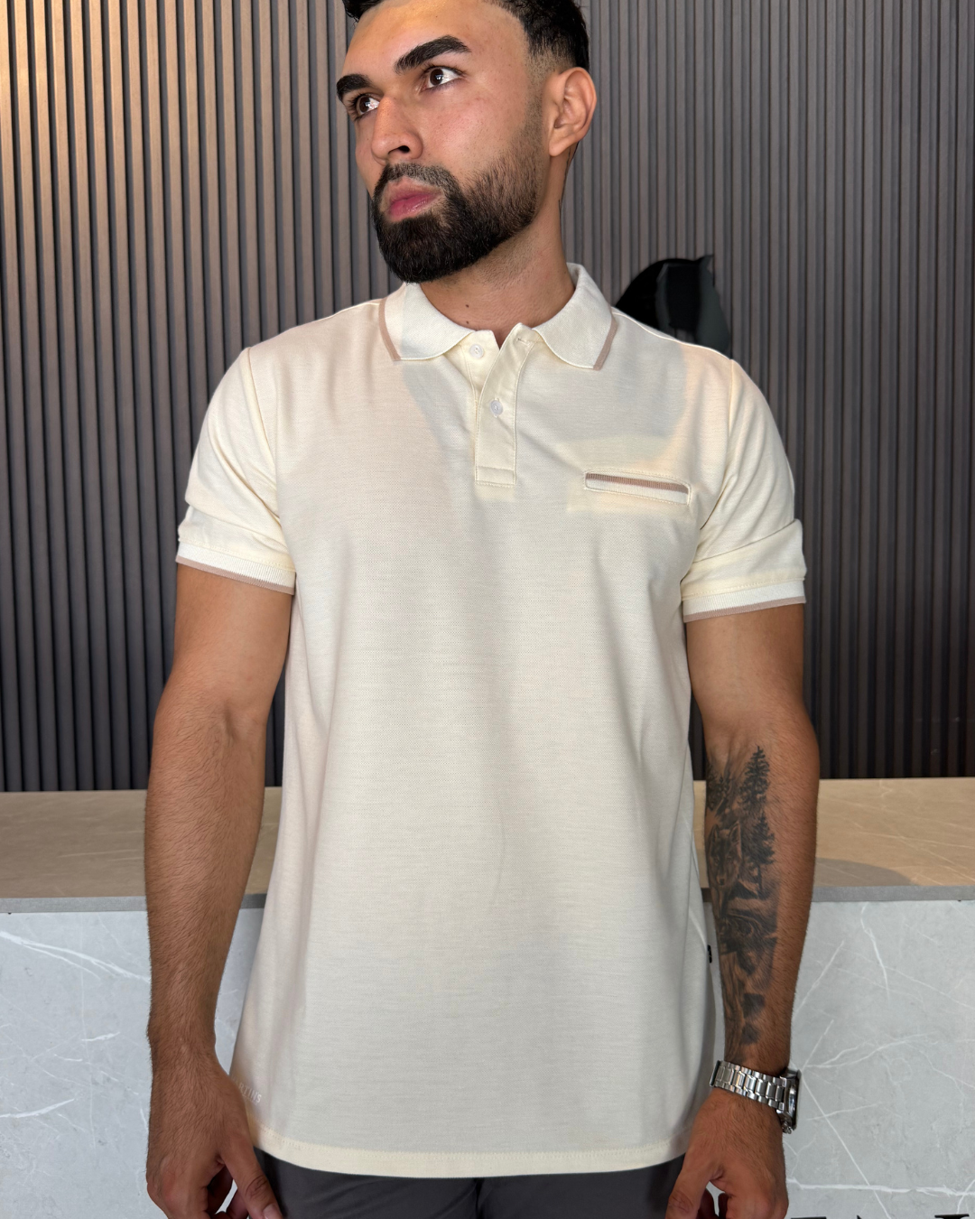 Camiseta Polo para Hombre- Praga Ref. 1019 Beige