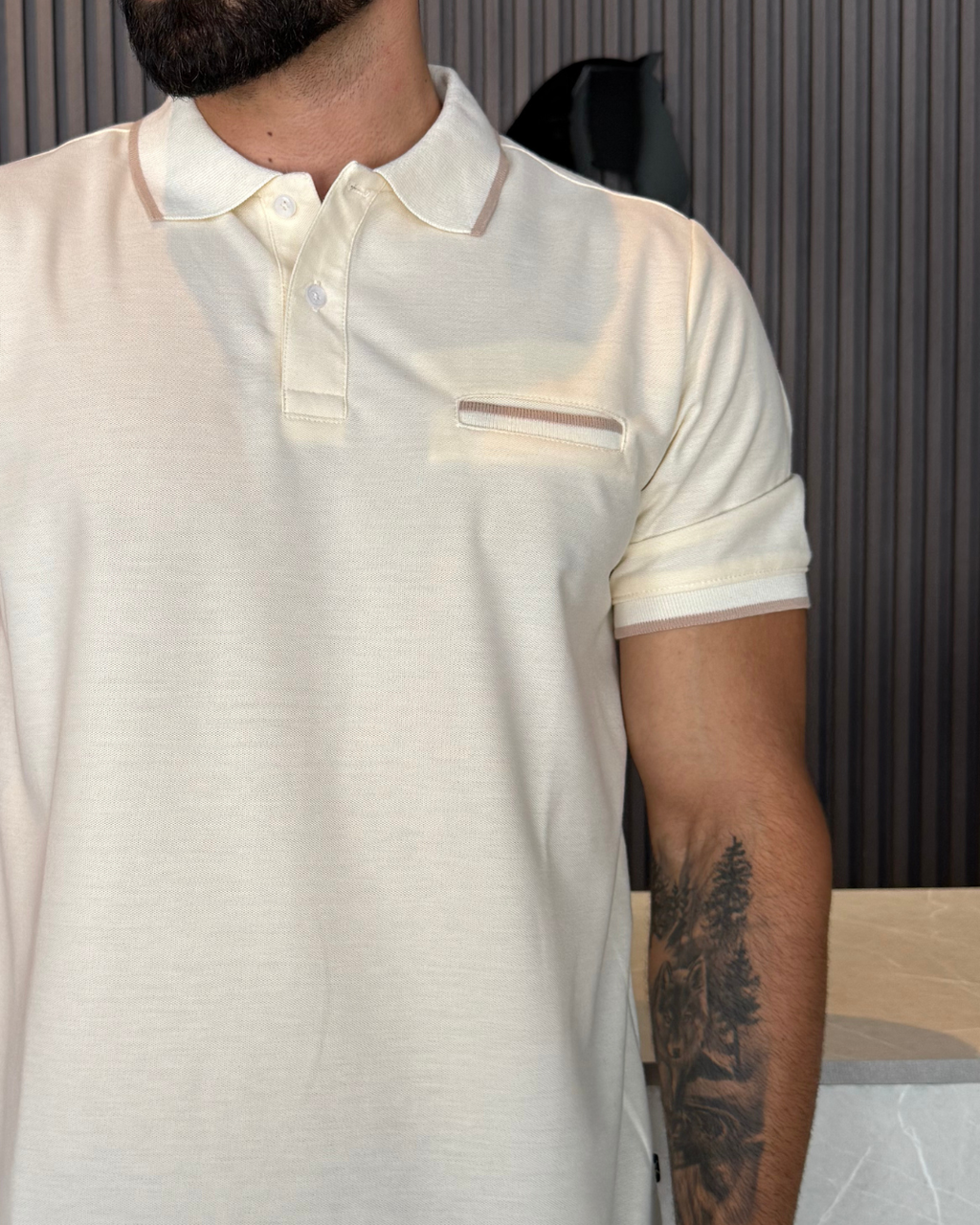Camiseta Polo para Hombre- Praga Ref. 1019 Beige