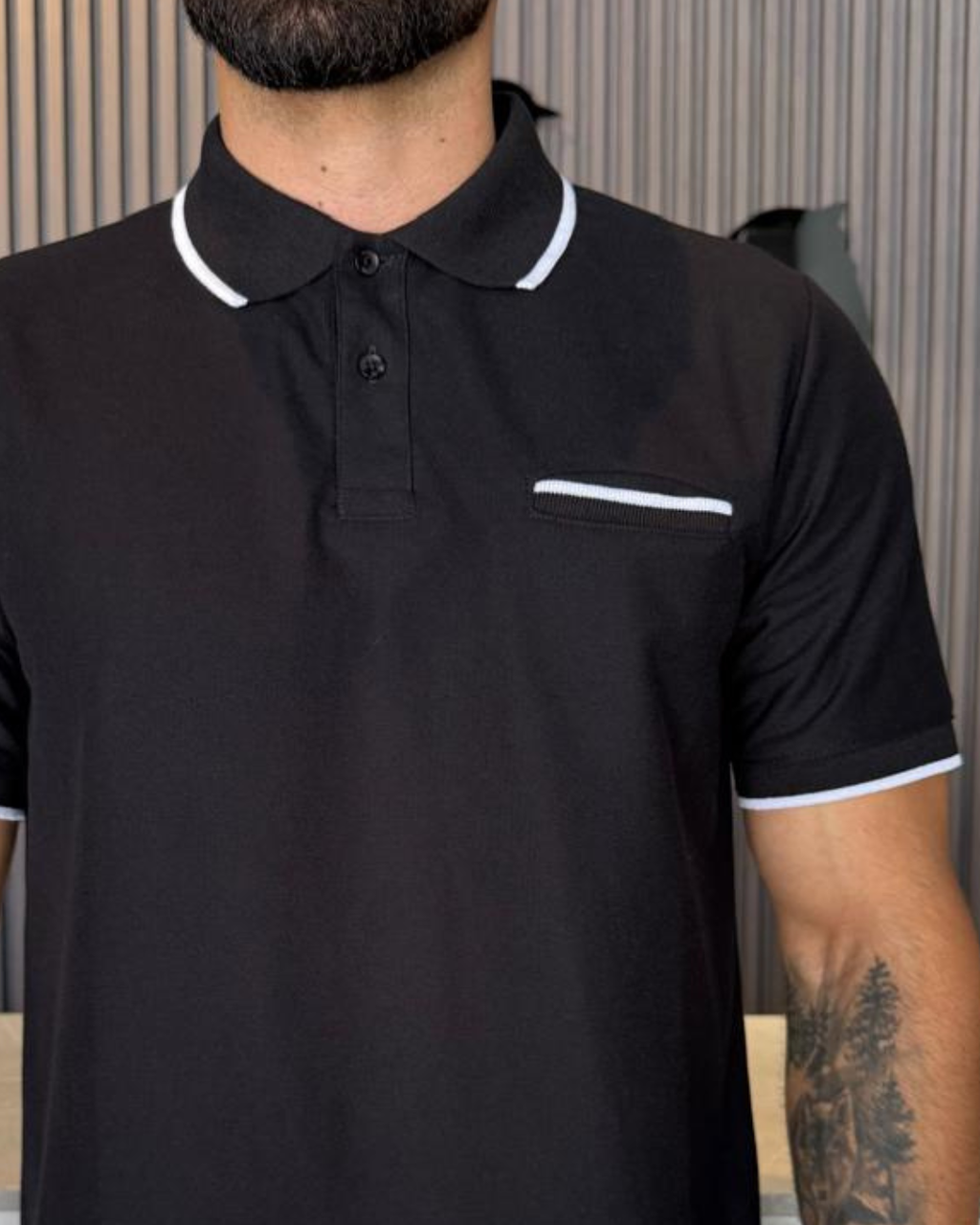 Camiseta Polo para Hombre- Praga Ref. 1019 Negra