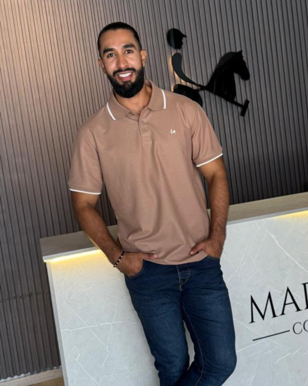 Polo Clásico para Hombre en Tela Piqué - Ref 1009 Camel