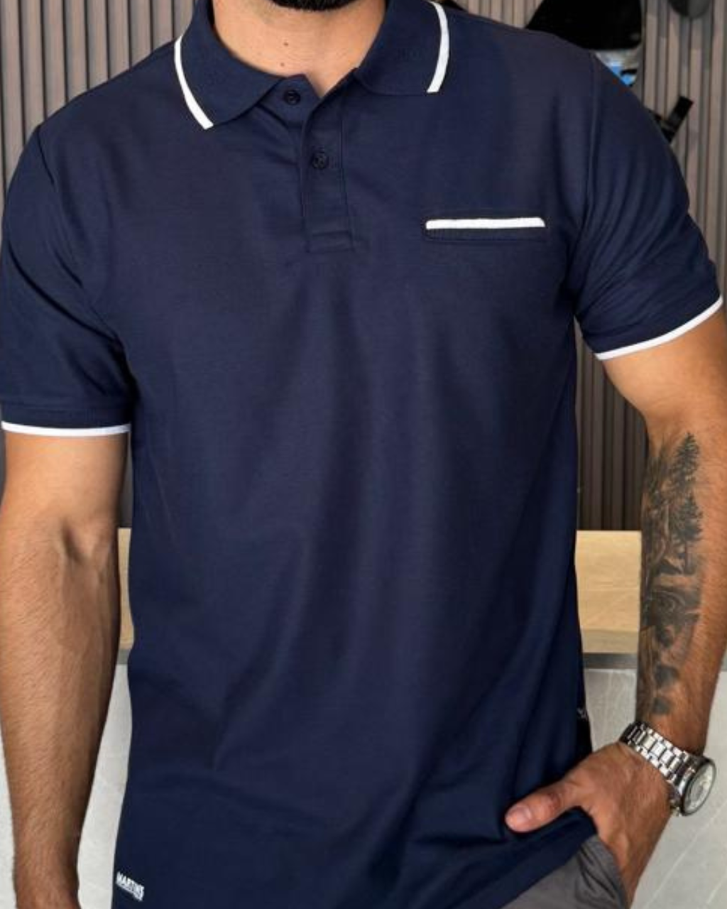 Camiseta Polo para Hombre- Praga Ref. 1019 Azul Oscuro