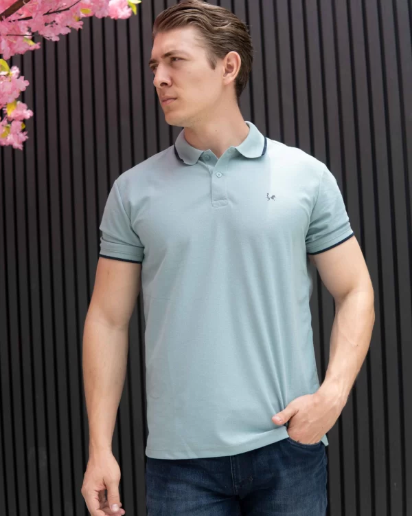 Camiseta Polo Clásico para Hombre Ref. – 1009 Verde Oliva
