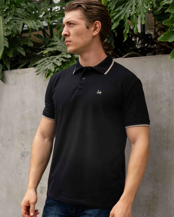 Camiseta Polo Clásico para Hombre Ref. 1009 – Negro