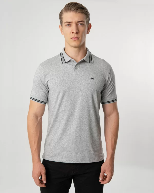 Camiseta Polo Tela Fría para Hombre Ref. Jacar – Gris