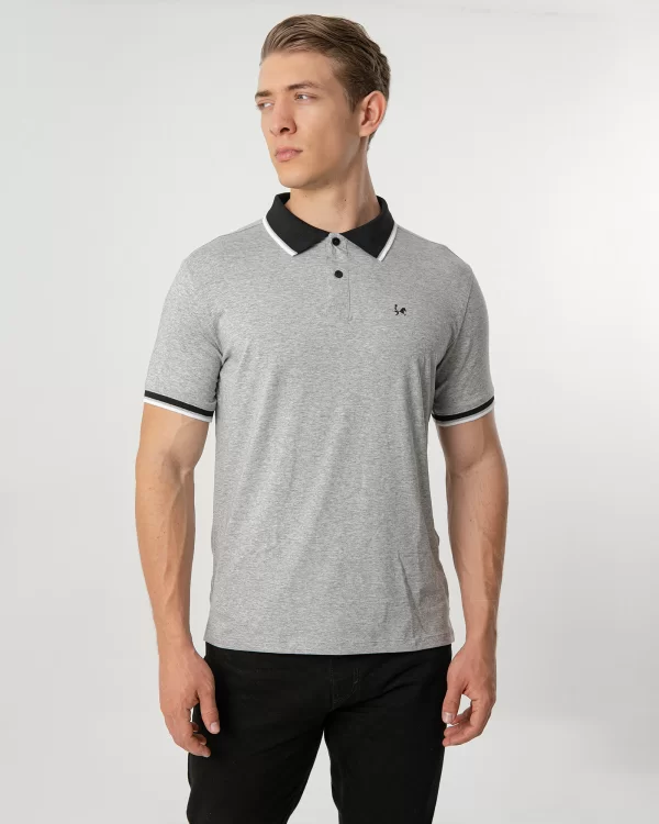 Camiseta Polo Tela Fría para Hombre Ref. 1016 – Gris
