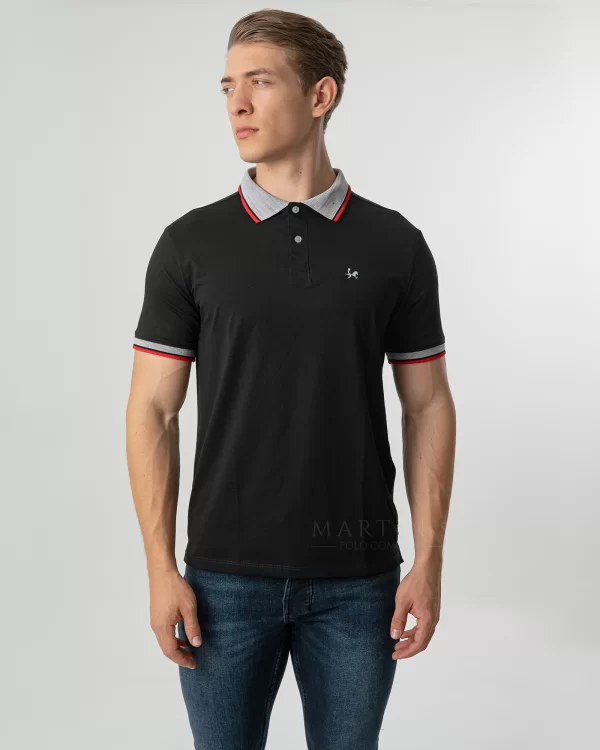 Camiseta Polo Tela Fría para Hombre Ref. 1016 – Negro